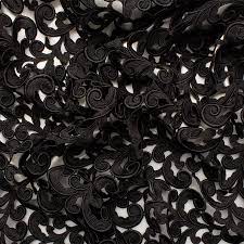 black guipure lace fabric luxury