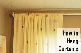 a basic guide of how to hang curtains