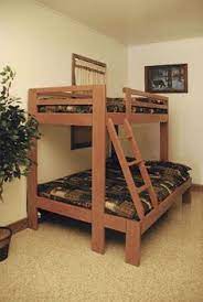 amish single over double bunk bed