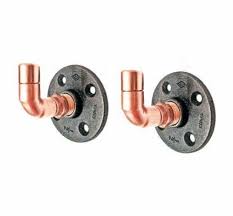 Curved Pipe Hooks Industrial Copper