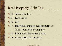 Other papers taught by mr low include acca f6 tx, p6 atx and. Ppt Real Property Gain Tax Powerpoint Presentation Free Download Id 4503504