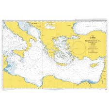 Admiralty Chart 4302 Mediterranean Sea Eastern Part