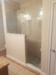 Frameless Shower Enclosure With Half