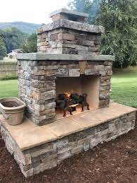 diy outdoor fireplace construction plan