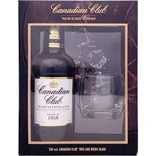 canadian club 1858 whiskey gift set