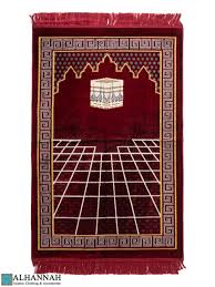 turkish prayer rug with kaaba motif