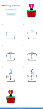 how to draw a nail polish bottle step