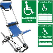 Includes easy to follow instructions on the to aid any person in the use of the chair during an. Evacuation Chair With Free Accessory Bundle