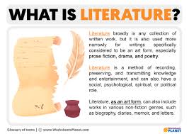 what is literature meaning and