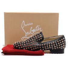 Cheap Christian Louboutin Rollerboy Mix Spikes Flat Leather