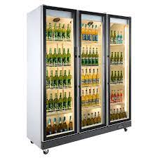 drink refrigerator full glass door bar