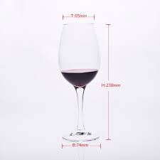 wine glasses of 230mm height china