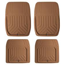 faux leather deep tray floor mats