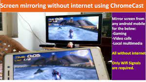 screen mirroring without internet data