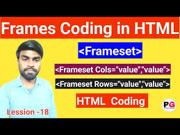 frame coding in html frameset column