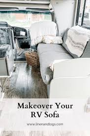 how to recover rv couch linen and logs