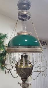 Antique Miller Hanging Oil Lamp Juno