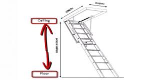 mere attic ladder ceiling height
