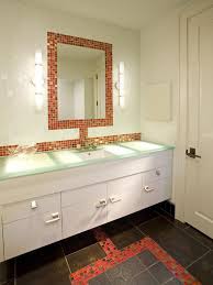 glass tile backsplash mirrored mosaic