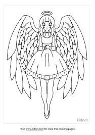 The spruce / miguel co these thanksgiving coloring pages can be printed off in minutes, making them a quick activ. Anime Angel Coloring Pages Free Fairytales Stories Coloring Pages Kidadl