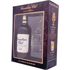 canadian club 1858 whiskey gift set