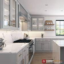 gray kitchen cabinets gray