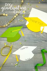 graduation cap cards thank you or