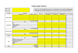 project budget templates excel