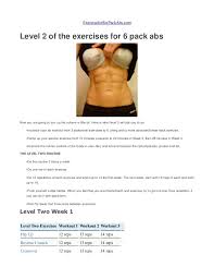 Workout At Home Six Pack Abs Workout At Home Pdf