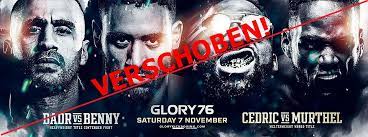 9 nordine mahieddine and glory newcomers massinissa hamaili and levi rigters face each other in an exciting. Glory 76 Event Verschoben Fight24 Tv