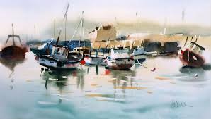 Boats In Watercolour With Jake Winkle