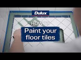 how to paint floor tiles dulux