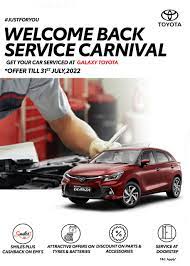 welcome back toyota car service offers