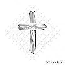distressed cross svg decorative cross