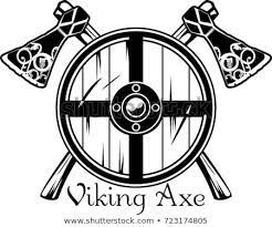 Voir plus d'idées sur le thème tatouage bouclier, tatouage, tatouage armure. Viking Axe Of Scandinavian Pattern And Viking Shield Vector Illustration Les Vikings Viking Tatouage Bouclier