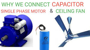 why capacitor are used in fan single