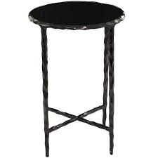 Accent Table With Shaded Glass Top