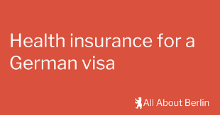 health insurance for a german visa or