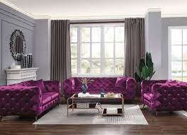 54905 Acme Atronia Purple Sofa Collection