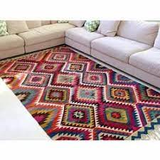 multicolor wool kilim rug