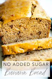 healthy no added sugar banana bread