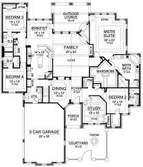 Single Story 2700 Sq Ft House Plans
