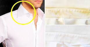 remove sweat stains from white clothes