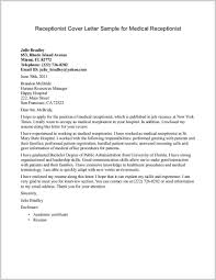 Sample Cover Letter For A Resume 7044 Example Reception Receptionist