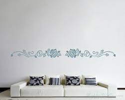 Rose Flower Wall Border Vinyl Decals