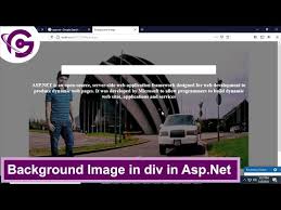 add background image in div in asp net