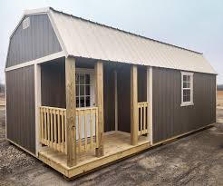 side lofted porch cabins serving