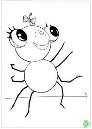 Pages next miss spider to paint & colour. Miss Spider Coloring Pages Dinokids Org