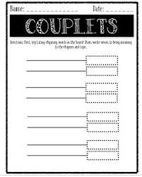 couplets template writing poetry