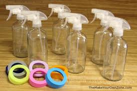 Diy Color Coded Glass Spray Bottles